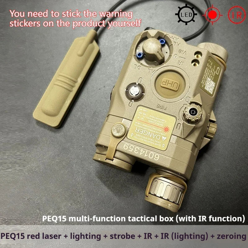 Tactical Airsoft Red Dot Green Blue IR Fill Light Laser Indicator Weapon Scout Light