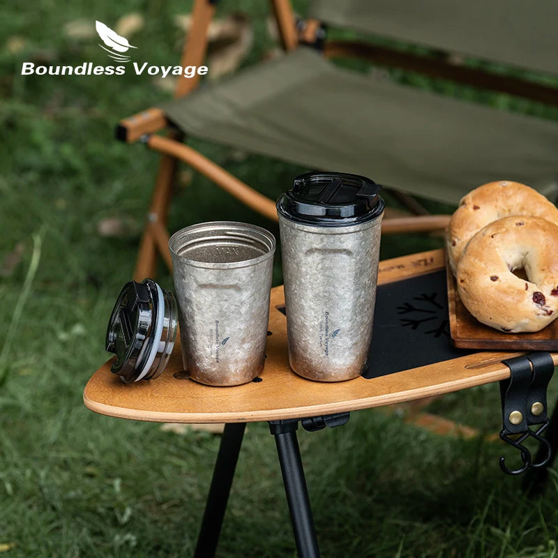 Travel Coffee Tea Drinking Cup Double Wall Vacuum Insulated Water Mug Thermos