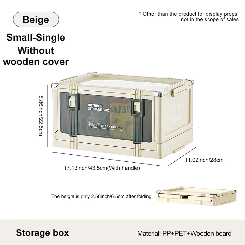 UFORU Multilayer Thickened Folding Storage Box with Lid Ideal for Outdoor