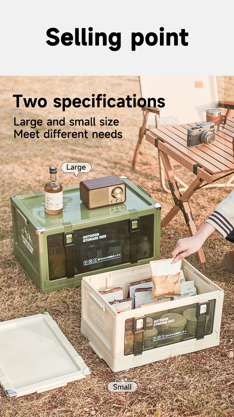 UFORU Multilayer Thickened Folding Storage Box with Lid Ideal for Outdoor