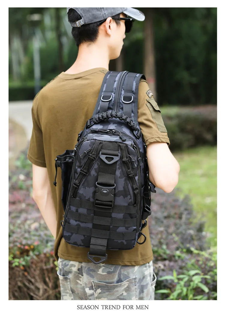 Outdoor Fishing Tackle Bag Waterproof Hiking Cycling Travel Backpack Tools