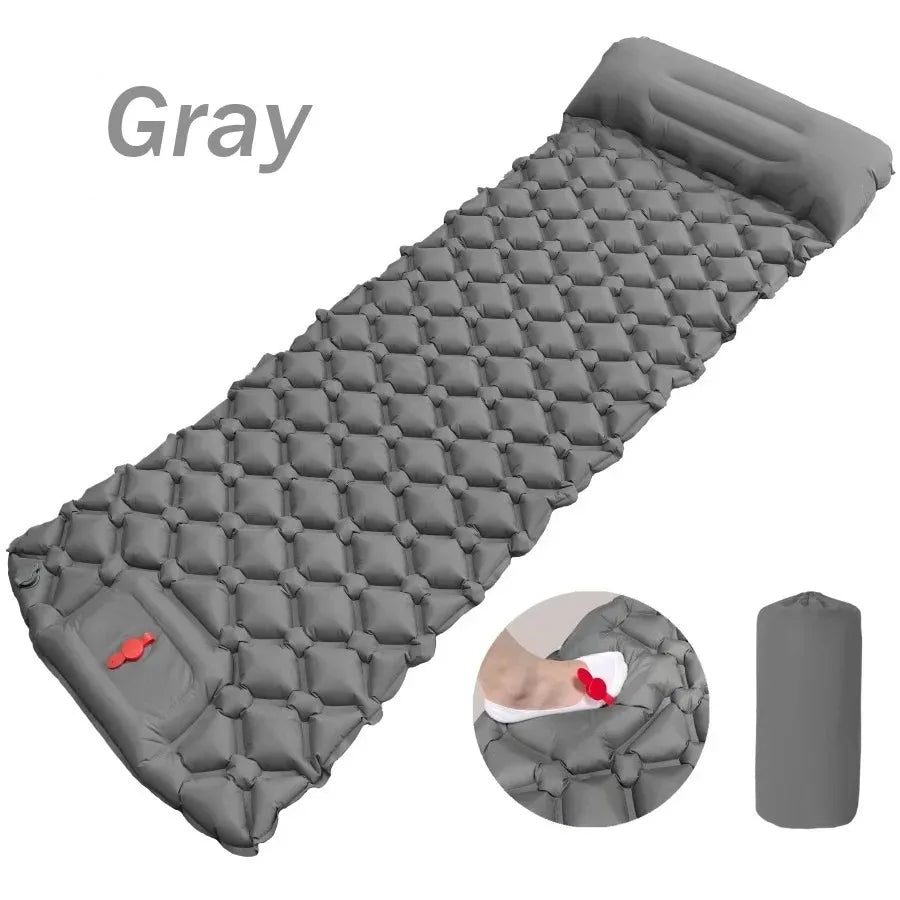 Outdoor Inflatable Camping Mats Air Cushion with Pillow Outdoor Tourist