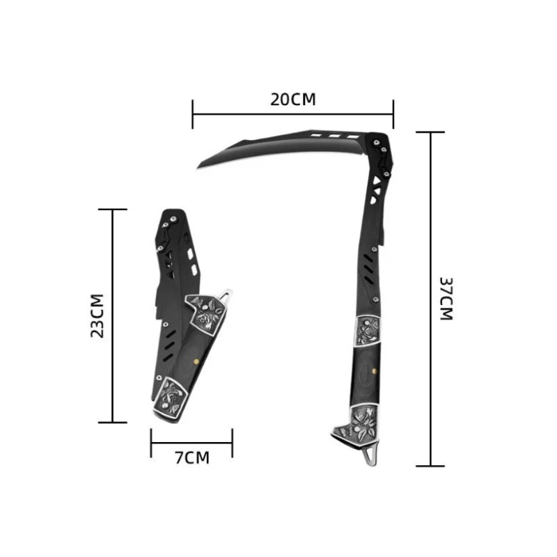 Outdoor Multifunctional Portable Folding Sickle Saw Tool for Fishing Steel Tool