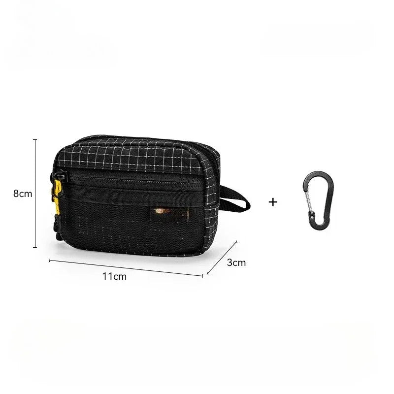 Tactical Utility Bag Durable Waterproof Zipper Mesh Pocket D Buckle Camping