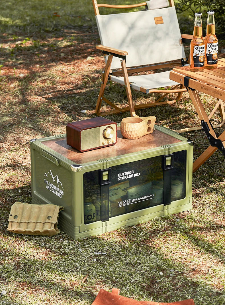 UFORU Multilayer Thickened Folding Storage Box with Lid Ideal for Outdoor