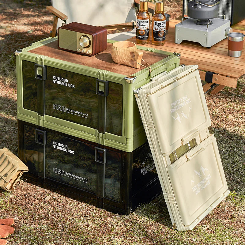 UFORU Multilayer Thickened Folding Storage Box with Lid Ideal for Outdoor