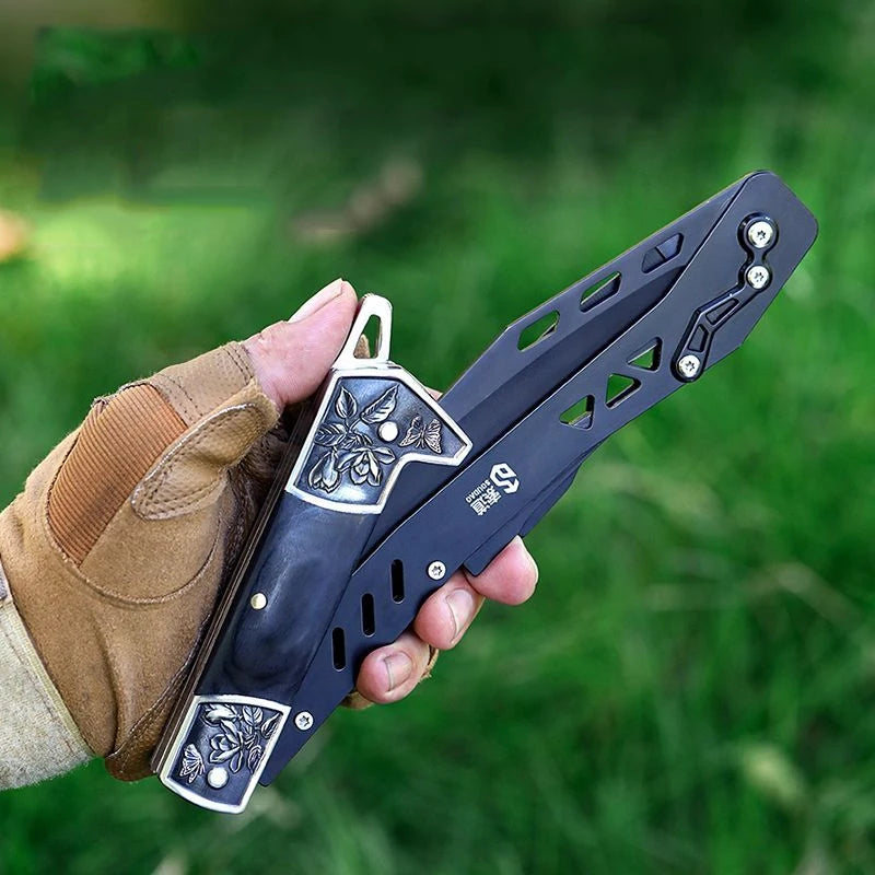 Outdoor Multifunctional Portable Folding Sickle Saw Tool for Fishing Steel Tool