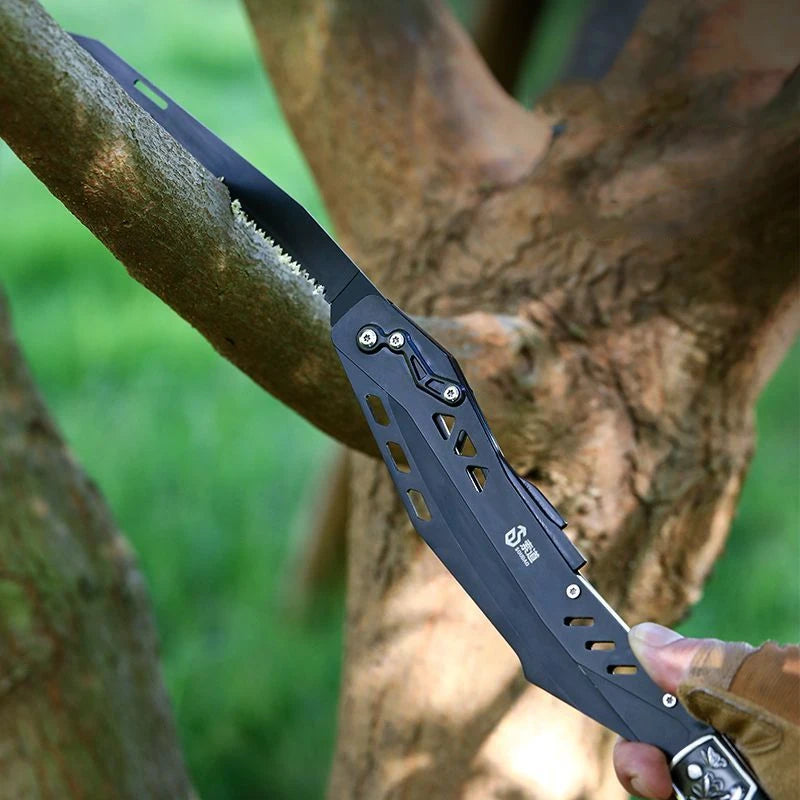 Outdoor Multifunctional Portable Folding Sickle Saw Tool for Fishing Steel Tool