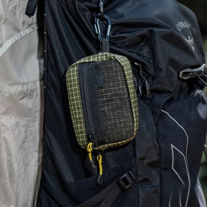 Tactical Utility Bag Durable Waterproof Zipper Mesh Pocket D Buckle Camping