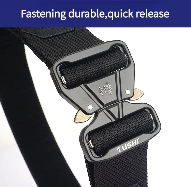 Tactical Belt 2 Inch Quick Release Ronin Camo Belt Metal Outdoor Waist Belt