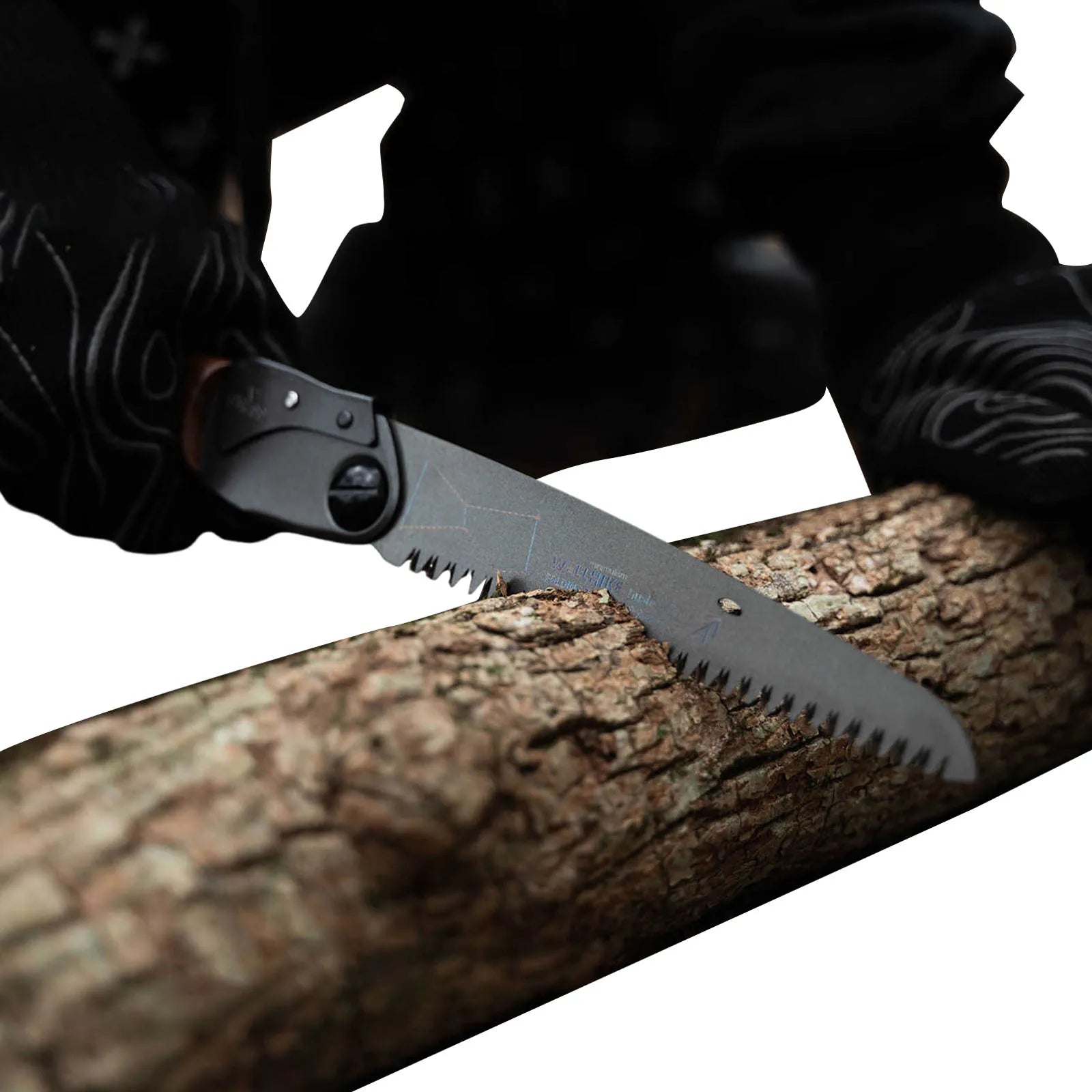 Folding Camp Saw Steel Walnut Wood Handle Camping Saw Cutting Camping