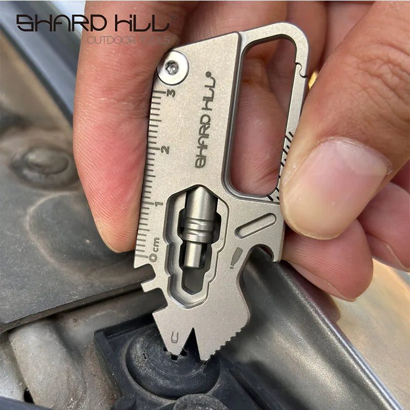 Outdoor EDC Multi-Tool Keychain Bottle Opener Screwdriver & Wrench Combo Tool