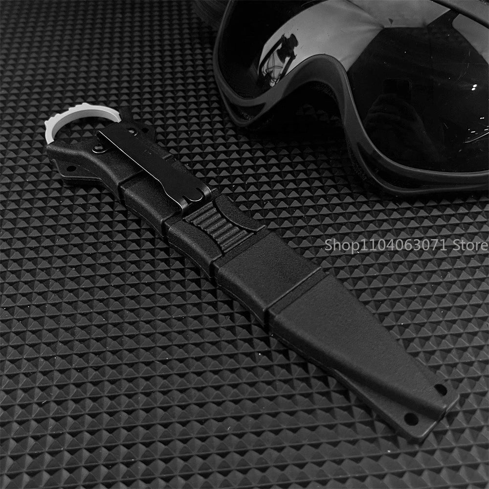 New Outdoor Rope-Cutting Straight Knife with Sheath Practical EDC Tool