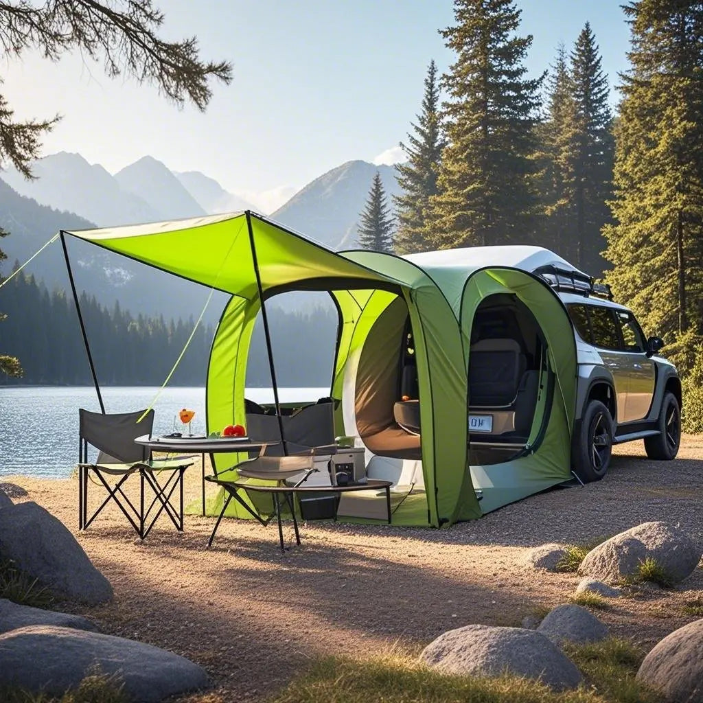 Car Rear Automatic Tent, Car Tailgate Tent,Pop Up Car Rear Tent, SUV Tents Car