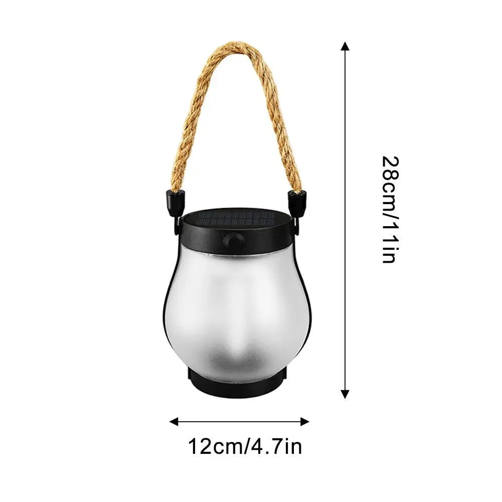 USB Rechargeable Camping Light Solar Flame Lights Waterproof  Outdoor Lights