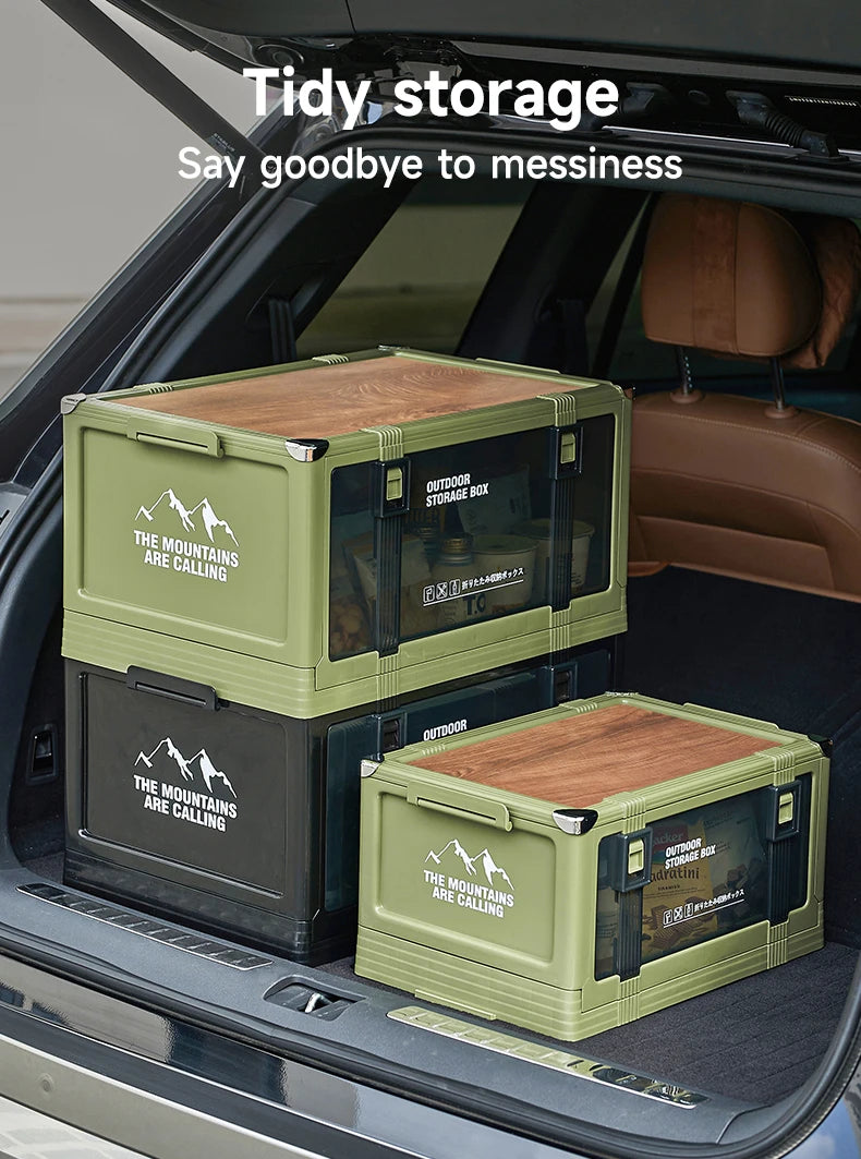 UFORU Multilayer Thickened Folding Storage Box with Lid Ideal for Outdoor