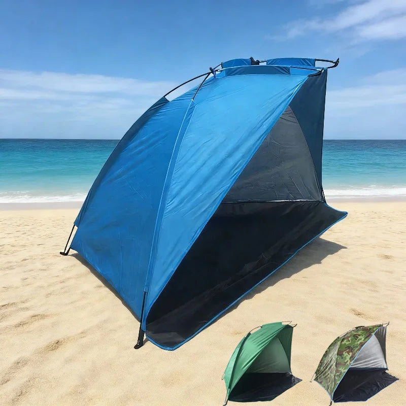 Ultralight 2 Person Beach Tent, Automatic Pop Up Sun Shelter with Carrying Bag