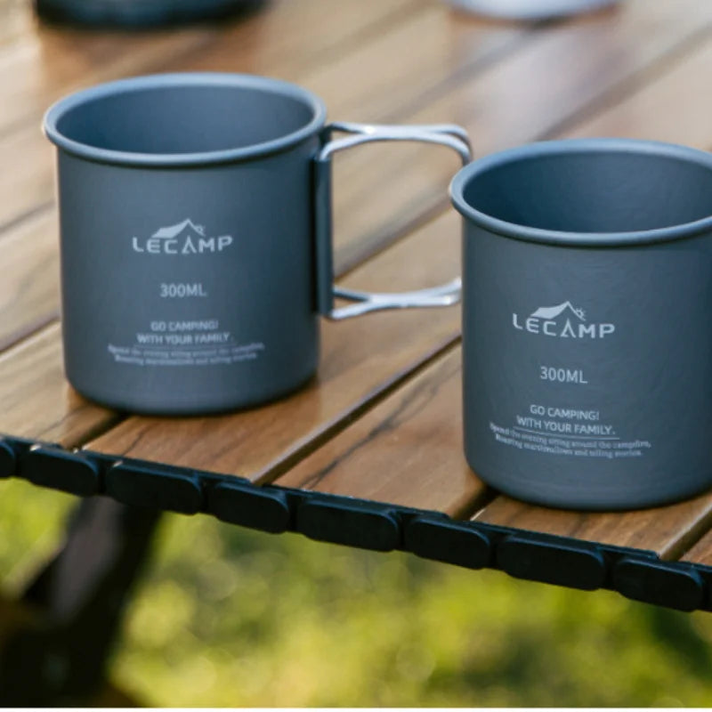 Outdoor Camping Fold Titanium Cup Travel Travel Cooking Set Cooking