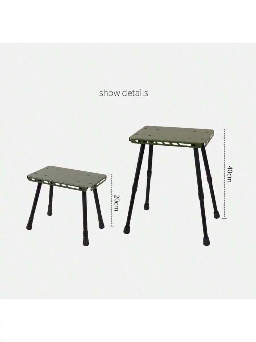 Outdoor Table And Chair Dual-Use Table, Liftable Portable Stool Outdoor Chair Desk