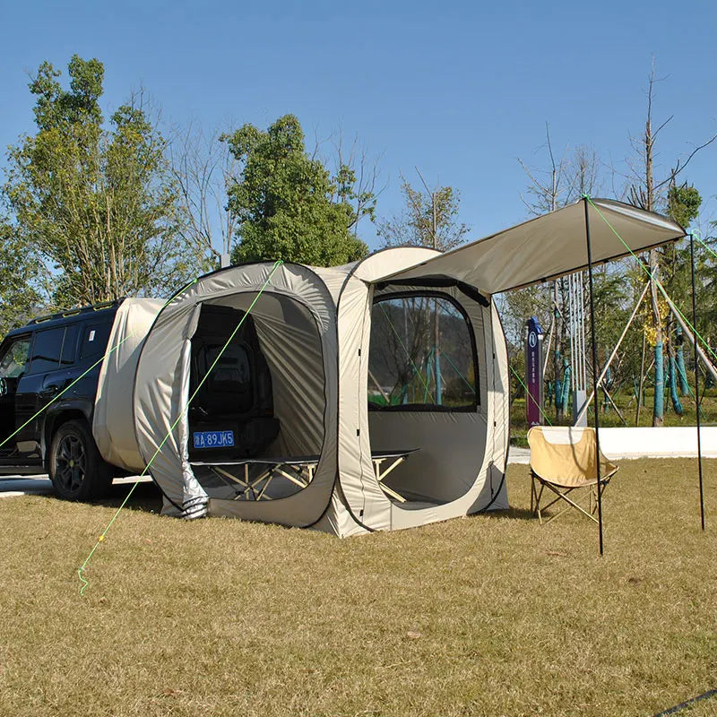 Car Tent trailer Tent, Car Tailgate Tent,Pop Up Car Rear Tent Multipurpose Truck Tent