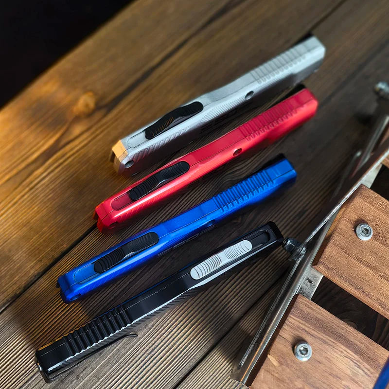 Knife Tech D2 Blade Zinc Aaluminum Handle Survival Pocket Knives Outdoor