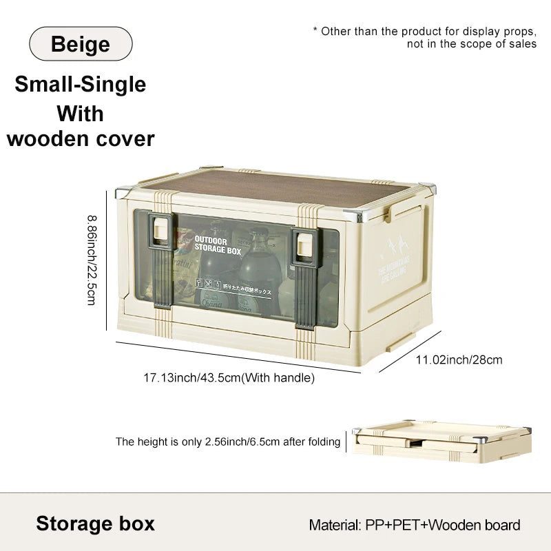 UFORU Multilayer Thickened Folding Storage Box with Lid Ideal for Outdoor